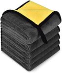 Microfiber Towel 5 Pack, Super Absorbent Drying Microfiber Cleaning Cloth for Car, House, Kitchen, Window