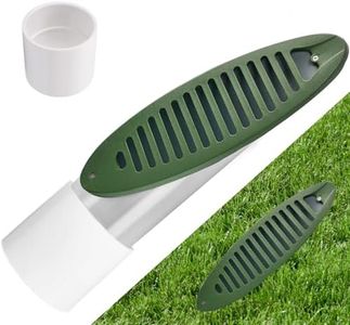 4 Inch Yard Drain kit，French Drain kit for 4 inch drainage pipe，﻿ Angled Yard Drainage Emitter,yard Drain Grate for Sump Pump Discharge,with sch40 dwv connetction (1pcs)