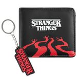 Stranger Things Card Wallet and Keyring Set for Adults Teenagers Kids - Card Slots ID Pocket - Gifts for Her