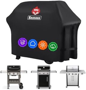 Semoss Copertura Barbecue,Copri Barbecue da Esterno Impermeabile,Per Impieghi Pesanti Oxford Telo Copertura per Weber Spirit E310,E315,E330 e Spirit ii E310,Anti UV Polvere Neve Pioggia 132x66 x109cm