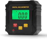 SAFEHITCH Digital Inclinometer Protractor LCD Angle Finder - Accurate 4 * 90° Level Box Angle Meter with Magnetic Base - Perfect for Woodwork, Automotive Maintenance, and Construction (Inclinometer)