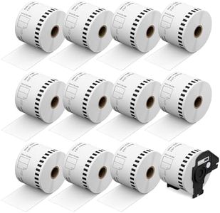 DK-2205 Continuous Labels 12 Rolls Replacement for Brother DK-2205 (2.4 in x 100 ft) Compatible with Brother ql Label Printer QL-800 QL-820NWB QL-810W 1110NWB