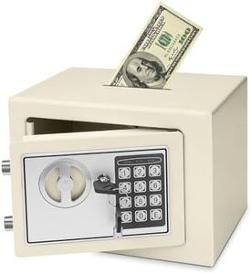 Flexzion Electronic Depository Safe Box with Drop Slot Posting Opening - Digital Keypad Combination Lock Security Cabinet for Home Office Money Documents Gun Cash Deposit Hotel (12"x8"x8")
