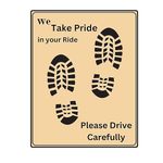 ANCHARA Paper Car Disposable Universal Size Car Foot Mat For All Cars, Trucks, Suvs (Brown, 18 X 23 Inches) (Pack Of 50)