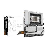 Gigabyte TRX50 AERO D Motherboard - Supports AMD Ryzen PRO 7000 CPUs, 16+8+4 Phases Digital VRM, up to 7800MHz DDR5 (OC), 4xPCIe 4.0 M.2, Wi-Fi 7, 2.5GbE LAN, USB 3.2 Gen 2