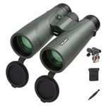 15x52 UHD Binoculars for Adults High Powered with Phone Adapter, Lens Pen, Quick Release Straps - Binoculars for Bird Watching - Low Night Vision Binoculars for Hunting, Stargazing, Cruise Ship