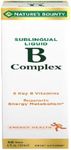 Nature's Bounty Vitamin B-Complex Sublingual Liquid, Aids Metabolism and Antioxidant Support, 2 Fl oz, 59 Doses, 3 Pack