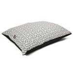 Majestic Pet Rectangle Large Dog Bed Washable – Non Slip Comfy Pet Bed – Dog Crate Bed Super Value Pillow Dog Bed – Dog Kennel Bed for Sleeping - Dog Bed Large Breed 46 x 35 Inch – Aruba Gray