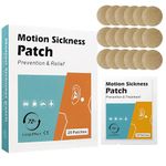 Sea Sickness Patch, 20 Count Motion Sickness Patches- Relieves Dizziness from Seasickness and carsickness, Suit for Travel of Car and Boat Rides, Cruise and Airplane