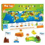 Imagimake Mapology Physical Features of World Map | 3D Puzzle & Construction toys for kids | Birthday Gift For Girls & Boys Ages 5,6,7,8,9,10,11,12 | DIY Science Kit for kids