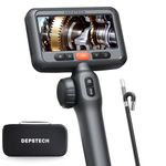 DEPSTECH 210° Articulating Endoscope Inspection Camera, 1080P HD Borescope with Light, 4.5'' IPS Screen, 6.2mm Waterproof Snake Camera for Automotive/Wall/Engine (1.5M)