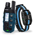 Wizco Dog Collar - 3300Ft Dog Training Collar with Remote for 5-120lbs Small Medium Large Dogs Rechargeable Waterproof e Collar with Beep (1-8), Vibration(1-16), (Blue)