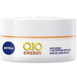 NIVEA Q10 Plus C Day Cream Relieving Anti Wrinkles + Energy SPF 15 (1 x 50 ml), Anti-Ageing Cream Enriched with Q10 & Vitamin C, Moisturising Cream, Face Care Women