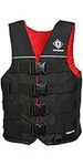 Crewsaver Kids Youth Junior Four B 70N Kayak Dinghy PFD Buoyancy Aid for Watersports Ski Vest Top Black - Size - JNR