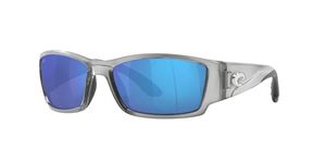 COSTA DEL MAR CORBINA SILVER POLARIZED BLUE MIRROR 580G SUNGLASSES