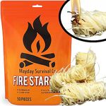 Mayday Survival Co. Fire Starter – All-Natural Tumbleweeds Fire Starter for Indoor and Outdoor Use – Planet-Friendly Charcoal Starter – Weatherproof Fire Starters for Fireplace – 50pcs