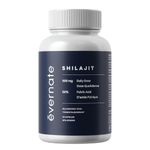 Evernate Shilajit Capsules – Pure Himalayan Natural Shilajit for Men and Women, 500mg per Serving (2 Capsules), Boost Energy and Vitality, 50% Fulvic Acid, Trace Minerals, Immune Support, Vegan friendly