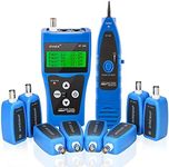 NOYAFA Cable Tracer, Network Cable Tester Wire Tracker with 8 Far-End Jacks for Test Ethernet LAN Network Cat5 Cat6 Phone Wire Coaxial Cable