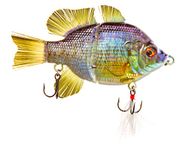 4.5" RF Gillman Glider Glide Bait Bass Musky Striper Fishing Lure Big Multi Jointed Shad Trout Kits Slow Sinking or Floating (4.5" Sunfish Sink)