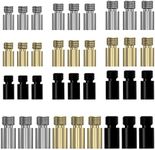 dcvbny 36Pcs Dart Weight 1.5g 2g 2.5g 3g Brass Copper 2BA Thread Add Accentuator Tool Steel Tip Dart Weights for Darts Accessories - Black Silver Gold