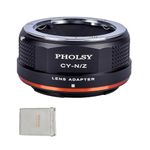 PHOLSY Lens Mount Adapter Manual Focus: Compatible with Contax/Yashica (C/Y) Lens to Compatible with Nikon Z Camera Body