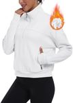 MoFiz Women's Fleece Lined Half Zip