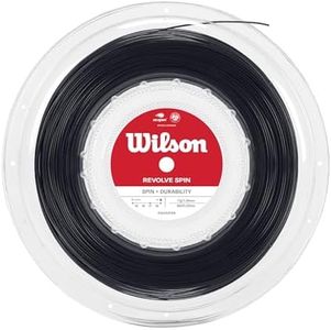 WILSON Revolve Spin 17 Tennis String - 200m Reel, Black