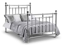 Julian Bowen Bed, Metal, Chrome, Double