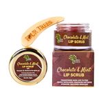 Four Trees Chocolate & Mint Lip Scrub | Turns Dark Lips to Pink | Softens, Exfoliates & Hydrates Lips | For Men & Women