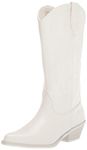 Madden Girl Women's Redford Western Boot, White Paris, 8