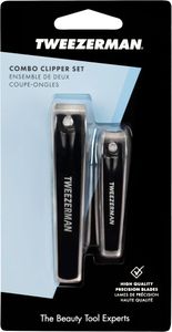 Tweezerman Stainless Steel Nail Clippers Set – 2-Piece Fingernail & Toenail