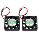 REES52 40mm Fan DC 24V Small Brushless Cooling 4010 Axial Fan 40x40x10MM 2Pin for Computer Case 3D Printer Extruder Humidifier and Other Small Appliances - 2 Pack