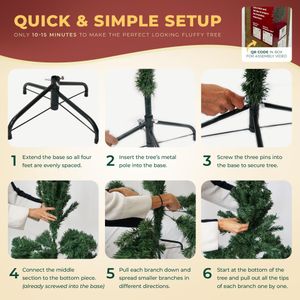 Festive Fix 4ft Artificial Christmas Tree – Green Holiday Decoration