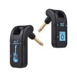 Taruor 2.4G Wireless Guitar System, Rechargeable Guitar Transmitter Receiver Set for Electric Guitar Bass Electric Wind Instruments, 48K/16bit Real-time Transmission 282 Degree Rotatable Plug