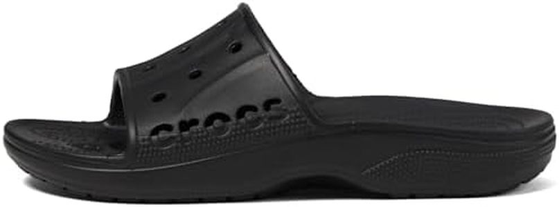 Crocs Unisex Via Slide Sandal, Black, 9 UK