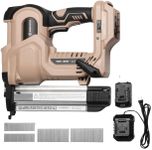 WOODSTARTER Cordless Brad Nailer, 18GA, 3/4" to 2" Nails, Dual-Mode Operation, Heavy-Duty Construction