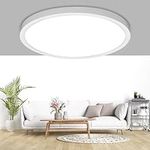 UBRAVOO LED Ceiling Light, Bathroom Lights 18W Natural White 4000K 1600LM, Round Kitchen Ceiling Lights for Living Rooms, Bedroom, Kitchen Hallway,Office, Utility (Dia 23cm)[Energy Class E]