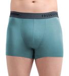 FREECULTR Men's Underwear Anti Bacterial Micromodal Airsoft Trunk - Non Itch No Chaffing Sweat Proof - Size L Pack of 1-Martini Blue