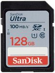 SanDisk 128GB Ultra SDXC UHS-I Memory Card - 100MB/s, C10, U1, Full HD, SD Card - SDSDUNR-128G-GN6IN