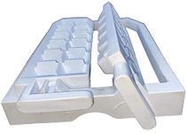 WHITEFLIP Ice Twister Tray Refrigerator Twist Release Ice Cubes Twister Ice Tray (24 Cubes, White)