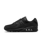 NIKE Women's WMNS AIR MAX 90 Sneaker, BLACK/BLACK-BLACK-BLACK, 4 UK