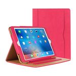 DANYCASE® Case for iPad 2 iPad 3 iPad 4Case - Leather Stand Folio Case Cover for Apple iPad 2/3/4Case 2016, with Multiple Viewing Angles, Document Card Pocket (Pink)