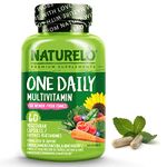 NATURELO One Daily Multivitamin for Women - Energy Support - Whole Food Supplement to Nourish Hair, Skin, Nails - Non-GMO - No Soy - Gluten Free - 60 Capsules | 2 Month Supply