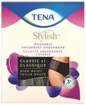 TENA Stylish Black Washable Underwear Large