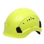 Rhino Safety Helmet - Universal Size Heavy Duty Hard Hat for Scaffolding, Construction and Tradesmen - Adjustable Head Size, Adjustable Chin Strap Yellow (Yellow)