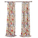 Greenland Home Astoria Curtain Panel Pair, 95", White