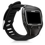 kwmobile Strap Compatible with Garmin Forerunner 910XT Strap - Replacement Silicone Watch Band - Black