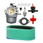 Hoypeyfiy Carburetor with Air Filter Kit Replacement for BS 283702 283707 284702 284707 284777 286702 286707 289702 289707 Lawn Tractor Mower Engines with Gasket Air & Pre Filter Spark Plug