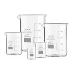 SPYLX Borosilicate Glass Beaker 5ml, 10ml, 25ml, 50ml, 100ml Suitable Glass beakers for Chemistry Science lab Experiments.