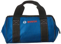 Bosch CW01 Small Contractor Tool Bag, Black, Blue, 12.75 In. x 8 In. x 9 In.